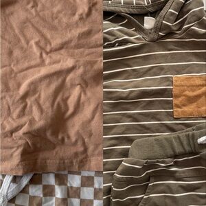 Amazon Kids Matching Set in Brown and Tan